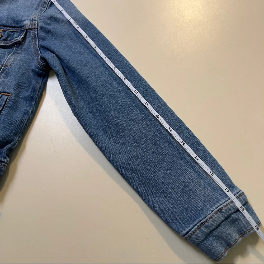 Old Navy Children Med Wash Blue Denim Stretch Cotton Blend Jean Jacket Size M/8